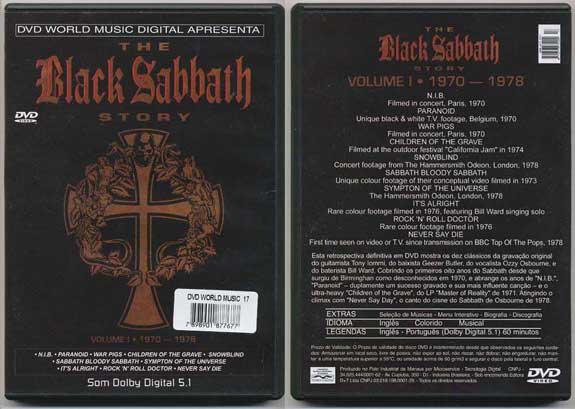 The Black Sabbath Story Volume I 1970 - 1978